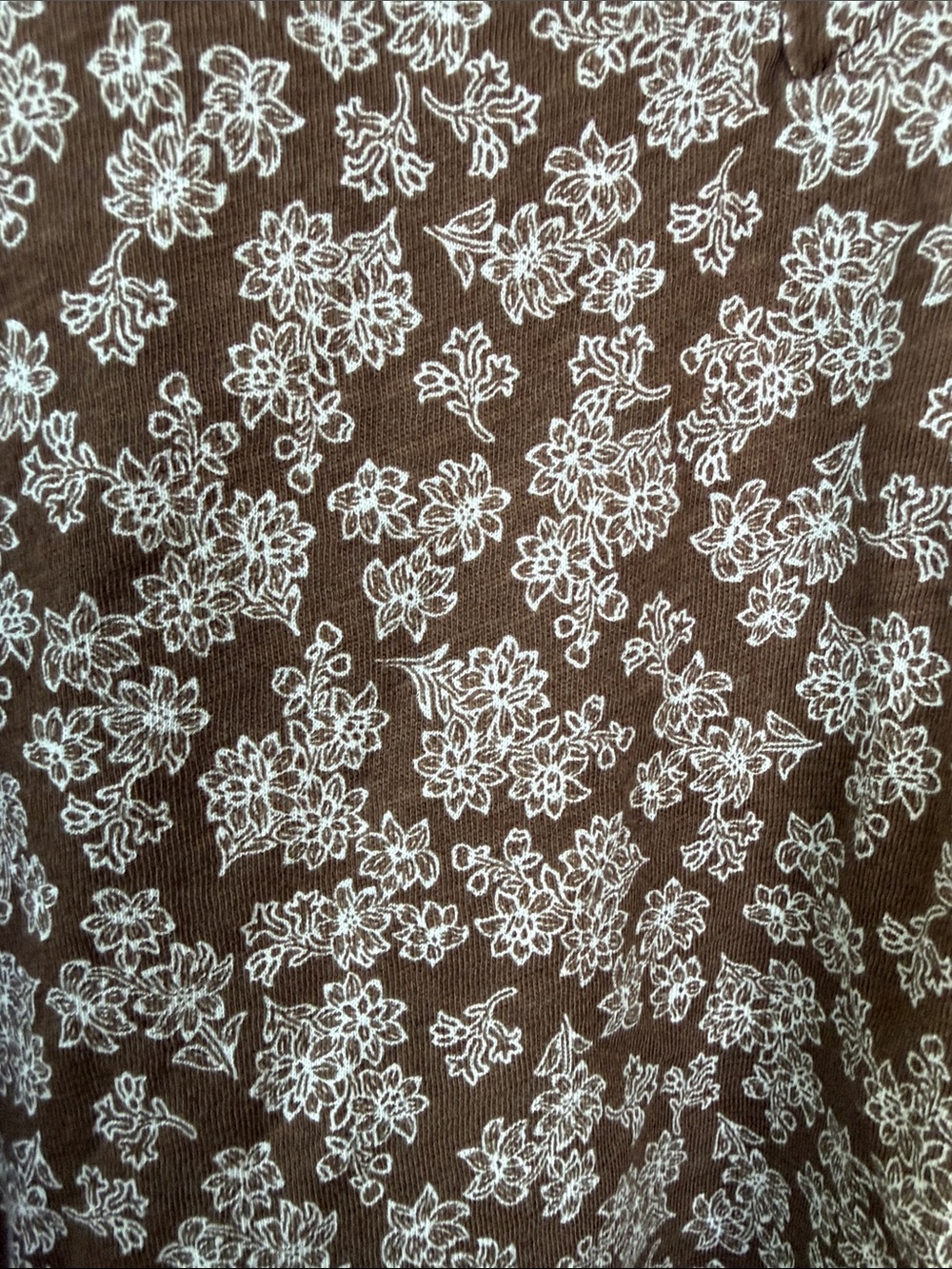 LOFT Brown Floral Split Neck Top - NWT - Picture 6 of 9